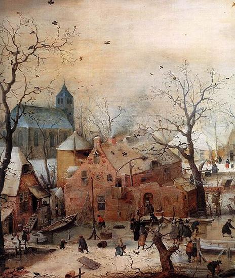 Hendrick Avercamp Winter Landscape with Skaters Norge oil painting art